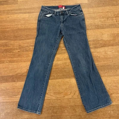 Pantalón vaquero Elle Monaco lavado medio tiro bajo corte bota talla 8 b43 Foto 1 de 4