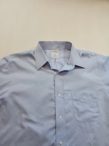 Camisa Brooks Brothers 1818 Regent Azul Todo Algodón Para Hombre 15-1/2 34/35 "SPOT" - Imagen 1 de 15