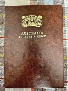 Australia Three & Six Pence In Dansco Folder Incomplete With 87 Coins 1910-1963 - Picture 1 of 7