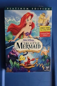 Disney THE LITTLE MERMAID - Platinum Edition DVD + Rare Slipcover - NEW Sealed! - Picture 1 of 4