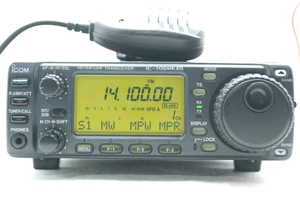 MARS MOD ICOM IC-706 MKIIGM HF/VHF/UHF Transceiver 50W + Mic Excellent Cond. - Picture 1 of 18