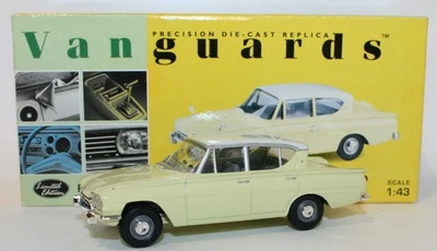 Vanguards 1/43 Scale Diecast VA35003 - Ford Classic - Yellow / White - Image 1 of 2