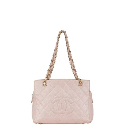 Bolsa tote Chanel Caviar Matelasse corrente feminina rosa tamanho único - Imagem 1 de 4