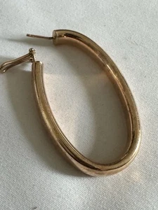 Milor Italy Bronze single Hoop Earring Women's Classic Fashion Jewelry E8 - Picture 1 of 6