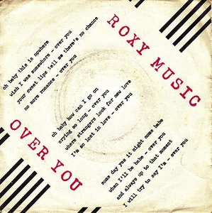 7" ROXY MUSIC Over you Manifesto 45SPANISH PS 1980 new wave - Bild 1 von 1