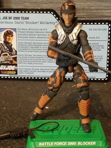 GI JOE ~ BLOQUEADOR 2017 ~ BATTLE FORCE 2000 ~ 100% y tarjeta de convención joecon - Imagen 1 de 3