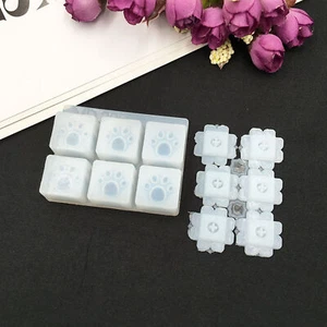 1* Bricolage Personnalisé Clavier Capuchon Moule Silicone Key Caps Moule Outil Ordinateur - Photo 1/14