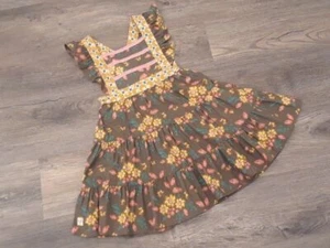 EUC Wild Flowers girls size 6 vintage vivien dress pocket full of wonder - Picture 1 of 6