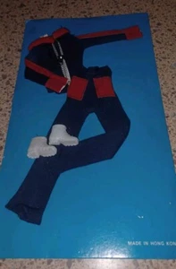 NEU AUF KARTE Vintage Barbie/Ken rot & blau Jogginganzug mit Schuhen JC Penneys Katalog? - Bild 1 von 5