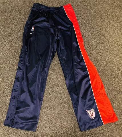 VTG Men’s 90s NIKE New Jersey Nets 2XL Basketball Break Tear Away Pants NBA Cover