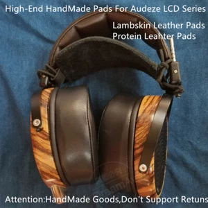Lammfell Leder Ohrpolster Kissen für Audeze LCD-2C LCD-4 LCD-3 LCD-XC Kopfhörer - Bild 1 von 3