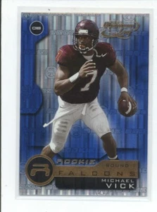 Tarjeta de radiocontrol Donruss Quantium Leaf Michael Vick #201 2001 novato Atlanta Falcons - Imagen 1 de 2