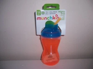 Munchkin  Mighty Grip spill Proof straw sippy cup  orange New - Picture 1 of 1