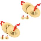 2 Pairs Kids Cymbals Toys Slamming Musical For Percussion Props