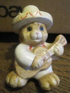 1991 Mariachi Cat SALT Shaker ENESCO by John Penchoff-REPLACEMENT FIGURINE - Picture 1 of 3
