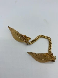 Vintage Leaf Collectible Old Tie Clasp Tie Clip - Free Shipping! - Picture 1 of 6