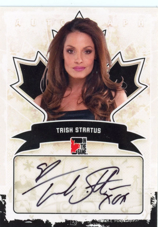 2011 In The Game Canadiana Trish Stratus autógrafo A-TS2 Foto 1 de 1