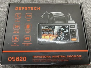 DEPSTECH Dual-Lens Endoscope with Light, 1080P HD Borescope, 16.5FT Flexible Sew - Picture 1 of 8