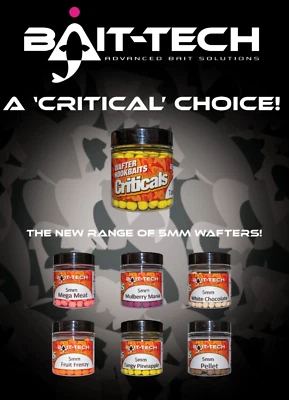 BAIT-TECH Criticals Wafters Hookbaits 35g All Flavours & Sizes - Image 1 of 4