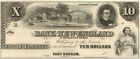 Bank Of New England $10 - Obsolete Notes - Paper Money - Us - Obsolete