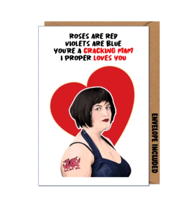 WACKY CARDS Funny NESSA Mother's Day Birthday Christmas Card CHEEKY Gavin and Stacey / AGZ