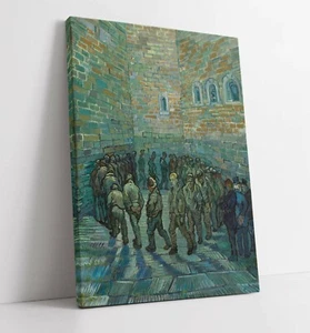 Van Gogh, The Prison Court CANVAS WALL ART PAINTING PRINT ARTWORK CLASSIC - Picture 1 of 2