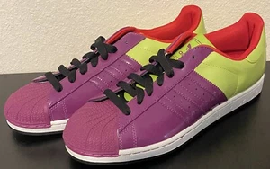 2009 Adidas Superstar 1 SS Purple Green Sneakers ART 762493 Men's 13 - Picture 1 of 6