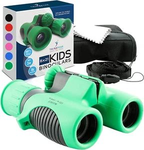 Think Peak Green Binoculars - Fun STEM Outdoor Toy for Kids Ages 4-8 - Picture 1 of 12