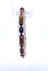 Bi 7mm Acero Inoxidable Dos Tonos Chocolate & Oro Pulsera de Eslabones - Imagen 1 de 7
