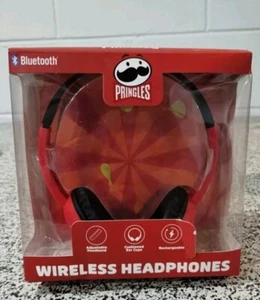 Pringles Wireless Bluetooth Headphones in Red - Picture 1 of 10