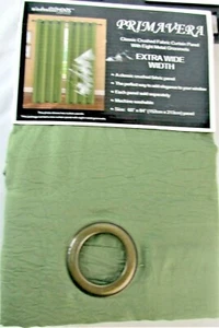 Window Elements Sage Primavera Classic Crushed Grommet Curtain Panel 60" x 84" - Picture 1 of 2
