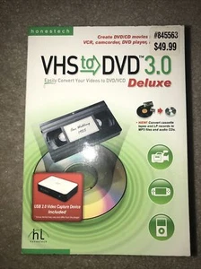 Honestech VHS to DVD 3.0 Deluxe   Converter Never Used - Picture 1 of 11