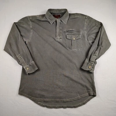 VTG Bob Timberlake Shirt Mens Medium Gray Green Long Sleeve Casual Outdoor - Image 1 of 4