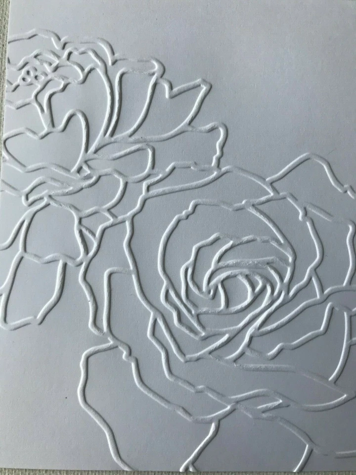 Embossed Card Fronts Stampin Up - 2 sheets of cardstock 4 x 5.25 inches - Image 1 of 1