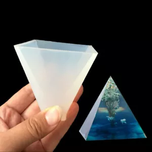 3D Pyramid Silicone Mould DIY Resin Decorative Mold Craft Jewelry Making Mold - Picture 1 of 13