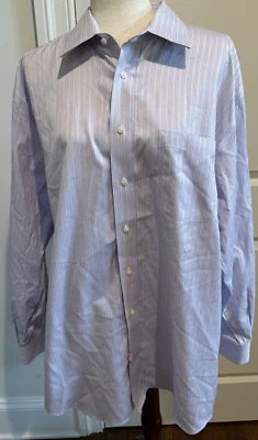 Camisa de vestir Nordstrom talla 17,5/35 ajuste tradicional púrpura sin arrugas para hombre Foto 1 de 4