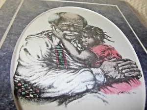 ARTIST ROBERT HALL'S "GRANDADDY'S LITTLE GIRL" 1996 10x8 MATTED PRINT SIGNED - Picture 1 of 12
