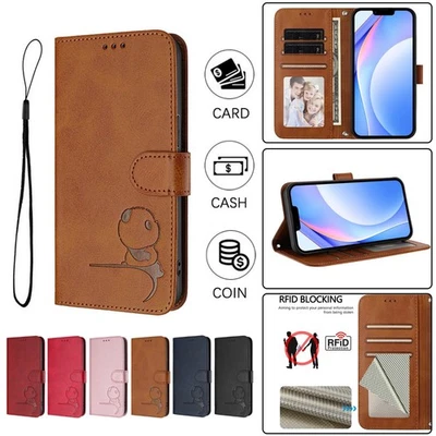 For Google Pixel 10 9 Pro XL 9A 8A 7A 6A PU Leather Flip Card Wallet Phone Case - Image 1 of 4