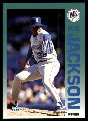 1992 Fleer #282 Mike Jackson Printed in the U.S.A. - Image 1 of 2