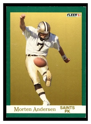 1991 Fleer Morten Andersen #291 New Orleans Saints - Image 1 of 2