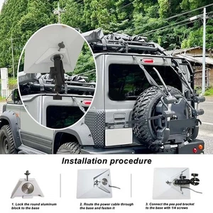 Adjustable Clamp Portable Bracket Easy Angle Adjustment Secure Installation - Bild 1 von 10