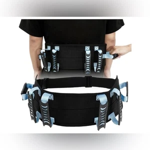 NUOVA Cintura Andatura Trasferimento Anziani 7 Manici Fisioterapia Fibbia Sgancio Rapido - Foto 1 di 8