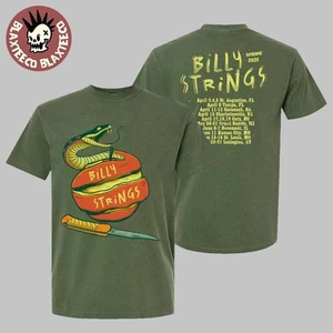 Billy Strings 2025 Spring Tour Snake Apple T-Shirt - Picture 1 of 10