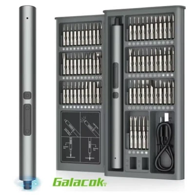 68 in 1 Precision Electric Screwdriver Set Cordless Magnetic Repair Tool Box wit - Image 1 of 4