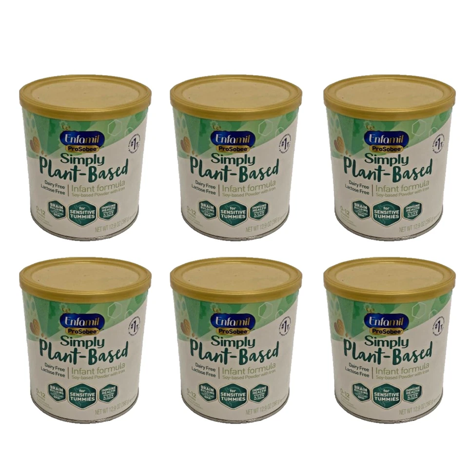 Enfamil ProSobee Plant-Based Infant Formula With Iron Powder 12.9 Oz 6-Pack 4/26 - Image 1 of 4