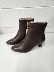 Sanctuary Damen SA-Sleek Java Leder Stiefeletten, Größe 9,5, Spulenabsatz, klassisch - Bild 1 von 10