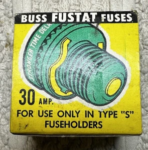 Bussmann Buss Fustat Fuse Type S 30 Box of 4 New Old Stock - Picture 1 of 4