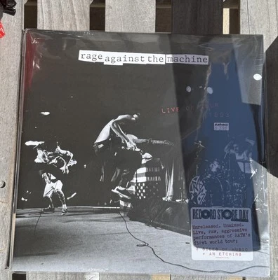 rare RAGE AGAINST THE MACHINE Live on tour 1993 SEALED RSD 2025 2-LP etched side - Image 1 of 2