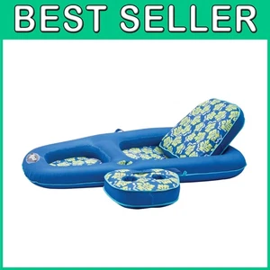 Tumbona de piscina inflable con portavasos - Aqua Campania - Imagen 1 de 9