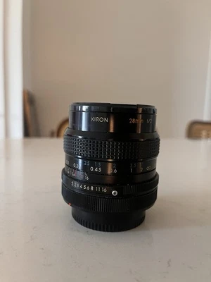 Kiron 28mm f/2 C/FD 55 MC Wide-Angle Lens – Vintage, Fast Prime with Caps - Image 1 of 4